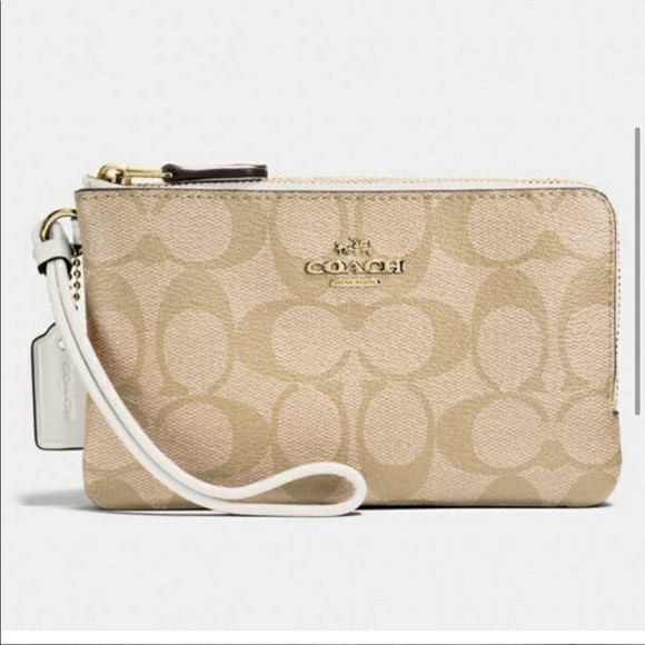 Coach Double corner zip wristlet - Picture 2 of 8